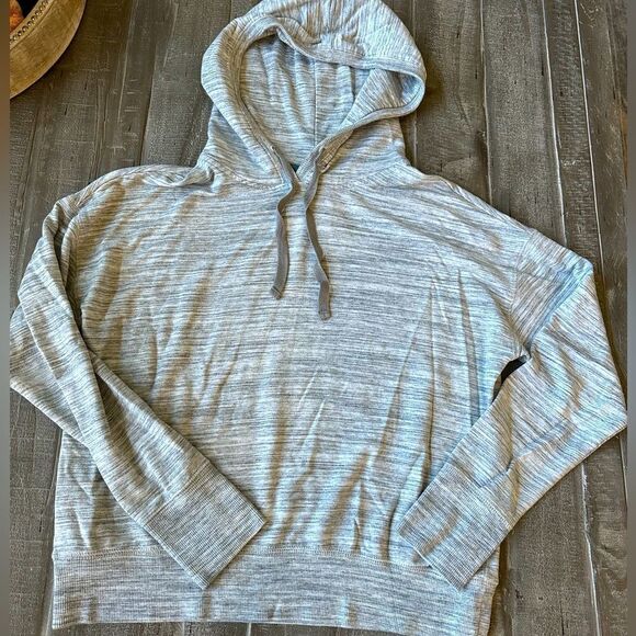 Eddie Bauer Gray Modal Pullover Sweatshirt Hoodie Lounge Top XS - Picture 1 of 4